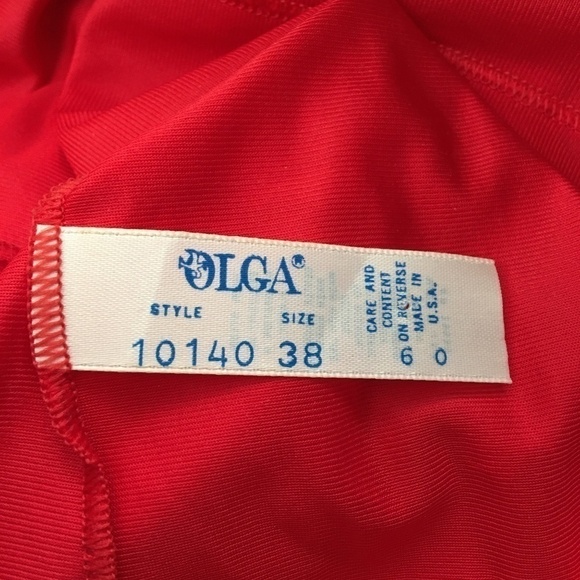 π
ΊVintage Olga Lipstick Red Lace Lacy Camisole Cami Top Gorgeous NWOT - Picture 7 of 10